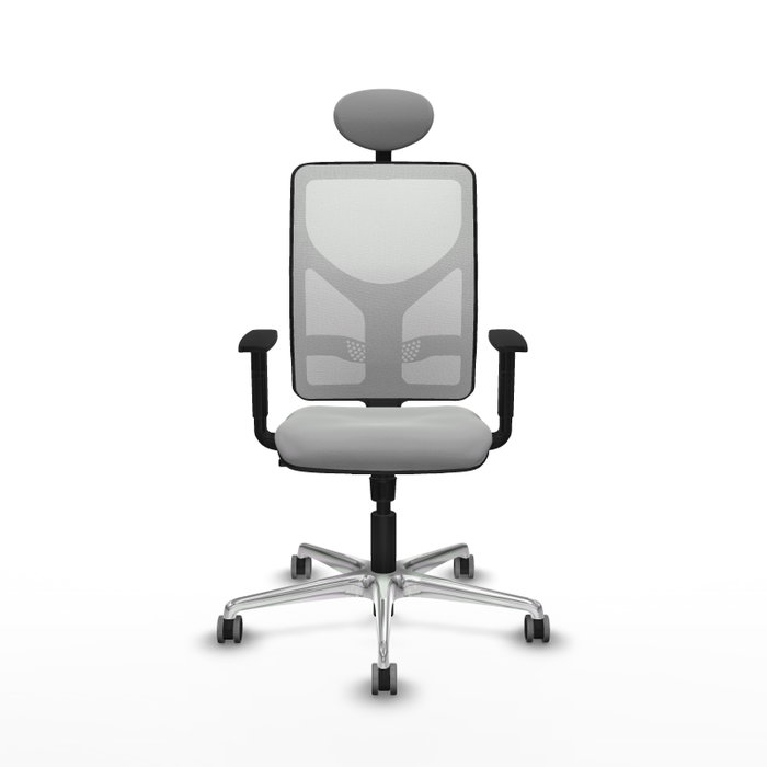PIQUERAS Y CRESPO Silla de oficina Motilla con mecanismo Sincro, Gris claro y Blanco PIQUERAS Y CRESPO Silla de oficina Motilla con mecanismo Sincro, Gris claro y Blanco