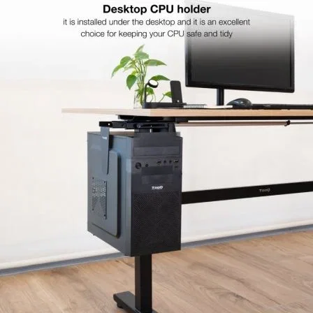 Tooq TQMUD01 Soporte Bajo Mesa/Pared para PC hasta 10kg Negro