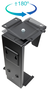 Tooq Soporte Metálico para CPU TQMUD01 Negro