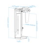 Tooq Soporte Metálico para CPU TQMUD01 Negro