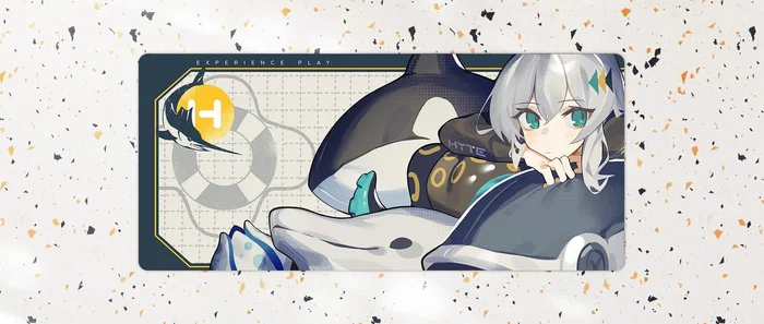 HYTE DP900 Alfombrilla de Ratón 'Offshore' para Juegos XXL, Multicolor - Diseño de Ghosty, CNVS Serie Analógica - MOU-HYTE-GHOSTY