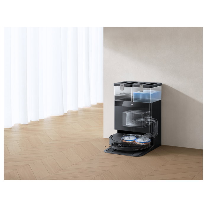 ECOVACS DEEBOT T50 OMNI Gen3 Robot Aspirador y Fregasuelos Negro, 25000 Pa, Autovaciado, Navegación Láser AIVI 3D