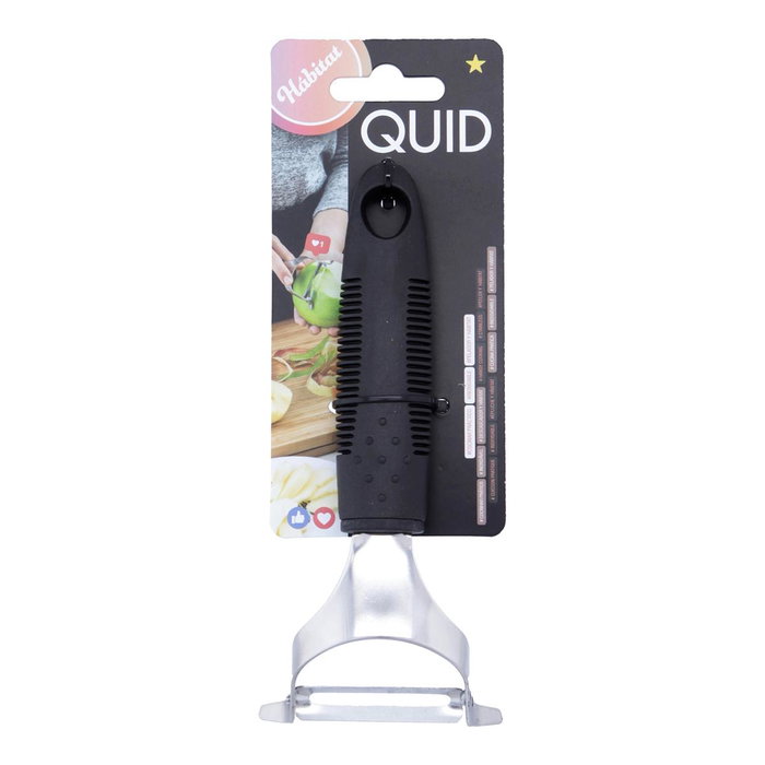 Quid Pelador Habitat Negro 21x7x4 cm (12 Unidades) de Acero Inoxidable Quid Pelador Habitat Negro 21x7x4 cm (12 Unidades) de Acero Inoxidable