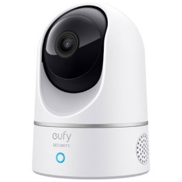 Eufy Security Indoor Cam 2K Pan & Tilt Cámara Vigilancia WiFi Interior, Visión Nocturna, Compatible Alexa y Google Assistant, Blanco