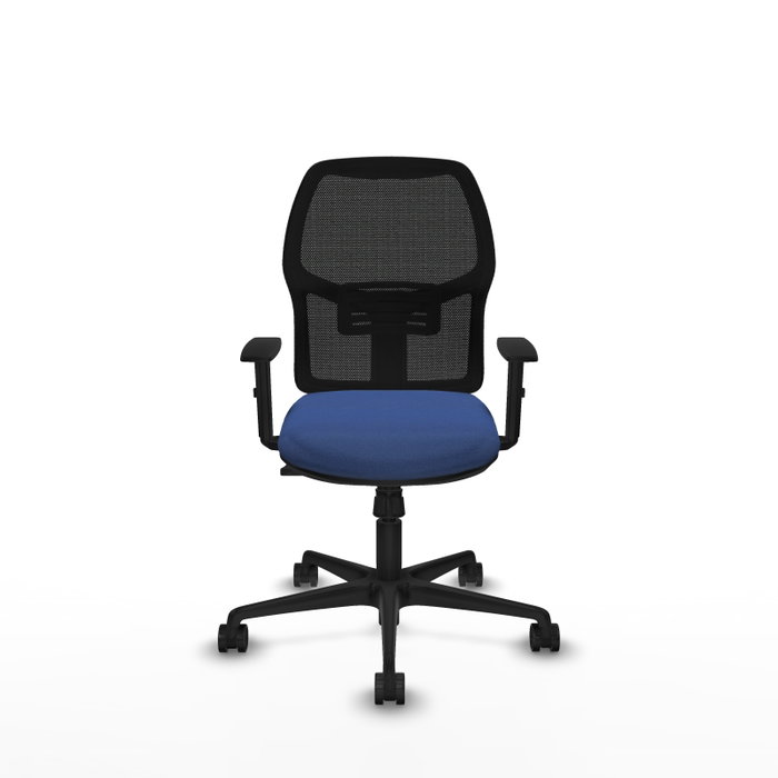 PIQUERAS Y CRESPO Silla de oficina Alfera con mecanismo sincro, tela Azul marino y malla Negro PIQUERAS Y CRESPO Silla de oficina Alfera con mecanismo sincro, tela Azul marino y malla Negro