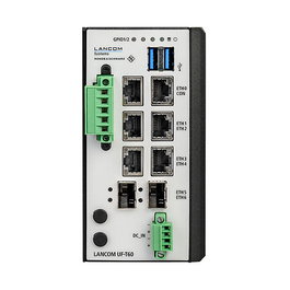 LANCOM R&S Unified Firewall UF-T60, Cortafuegos Unificado, 3.7 Gbps, VPN 1.2 Gbps, IPS 1150 Mbps, 5 Puertos GbE, 2 USB, 2 SFP, BGP, -20 a 70°C