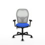 PIQUERAS Y CRESPO Silla de oficina Jorquera Azul y Blanco