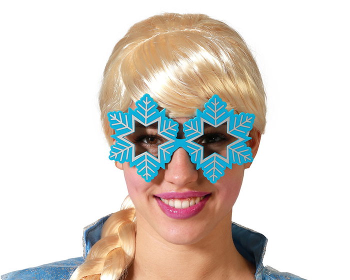 Gafas Copos De Nieve Azules Para Disfraz Princesa Invierno Gafas Copos De Nieve Azules Para Disfraz Princesa Invierno