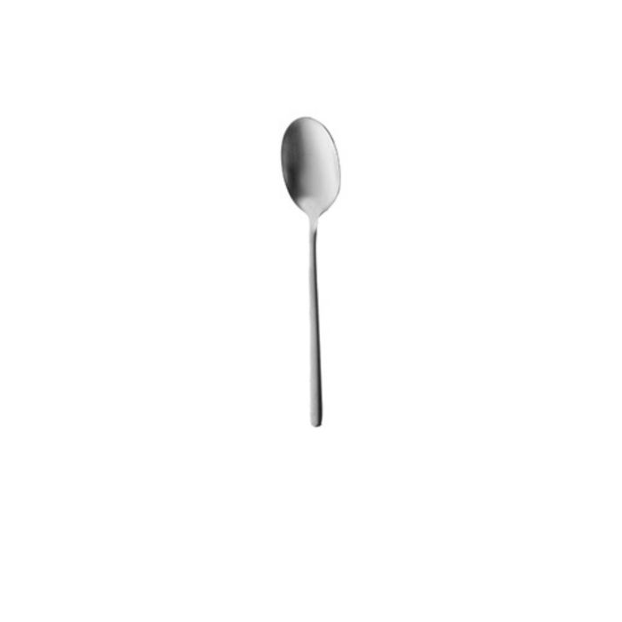 SUMMA TENA Cuchara para Postre de Acero Inoxidable 18/10, Inox Lisa, Largo 190 mm, 5 mm Grosor, Colección Tena (Set de 12)