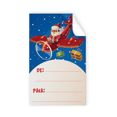 Etiquetas Regalo Adh. Rollo 250 Uds. 50X30 Nombres Navidad Avion Papa Noel Etiquetas Regalo Adh. Rollo 250 Uds. 50X30 Nombres Navidad Avion Papa Noel