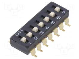 Aratas (Formerly Omron Components) A6S-7104-H DIP-SWITCH de 7 secciones SMT