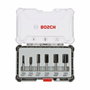 Bosch Professional Juego de 6 fresas rectas Ø12/16/20 mm vástago 6 mm