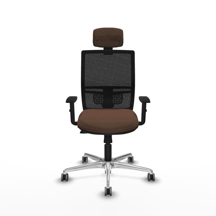 PIQUERAS Y CRESPO Silla de oficina Yunquera con mecanismo Sincro/Traslack Marrón y Negro PIQUERAS Y CRESPO Silla de oficina Yunquera con mecanismo Sincro/Traslack Marrón y Negro