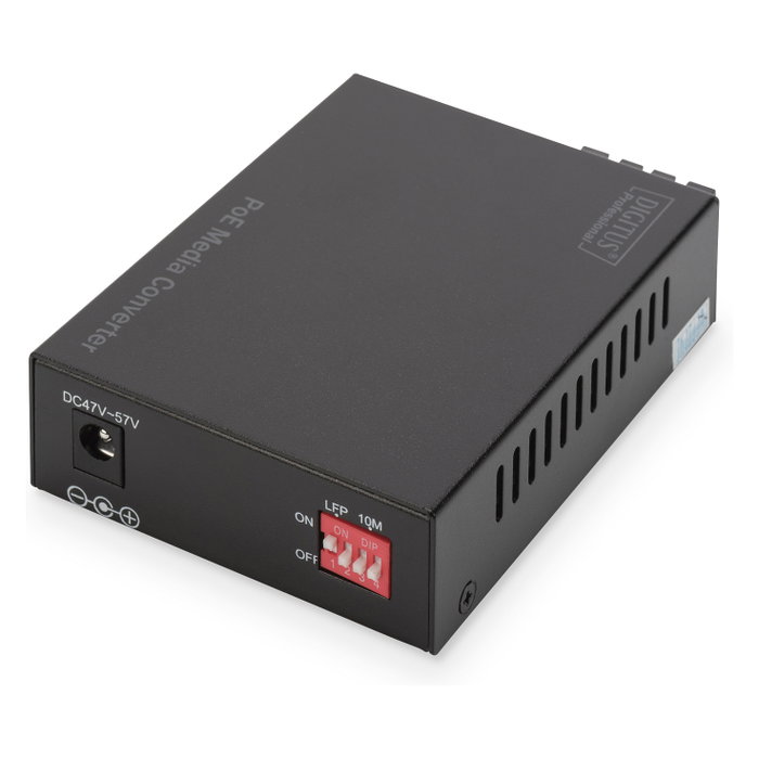 Digitus DN-82160 Convertidor de medios Gigabit PoE RJ45/SC Monomodo Digitus DN-82160 Convertidor de medios Gigabit PoE RJ45/SC Monomodo