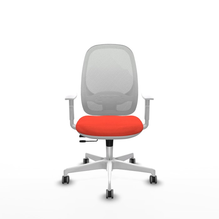 PIQUERAS Y CRESPO Silla de oficina Cilanco Naranja oscuro y Blanco