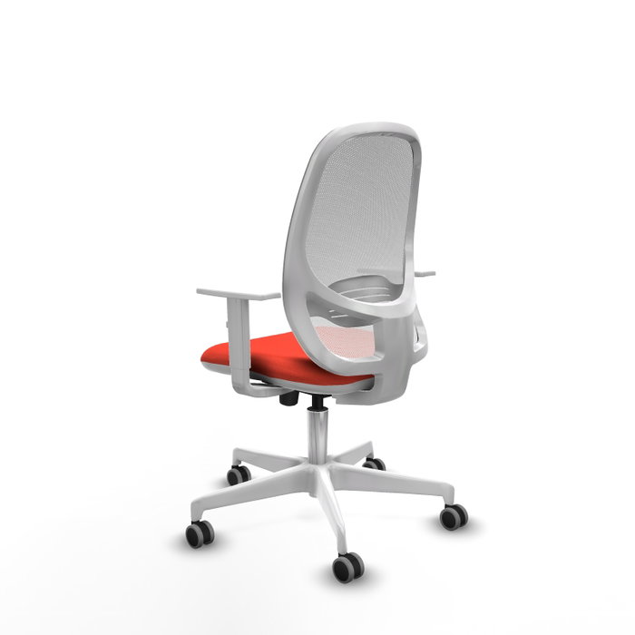 PIQUERAS Y CRESPO Silla de oficina Cilanco Naranja oscuro y Blanco