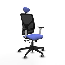 PIQUERAS Y CRESPO Silla de oficina Motilla Azul claro con mecanismo Sincro/Traslack