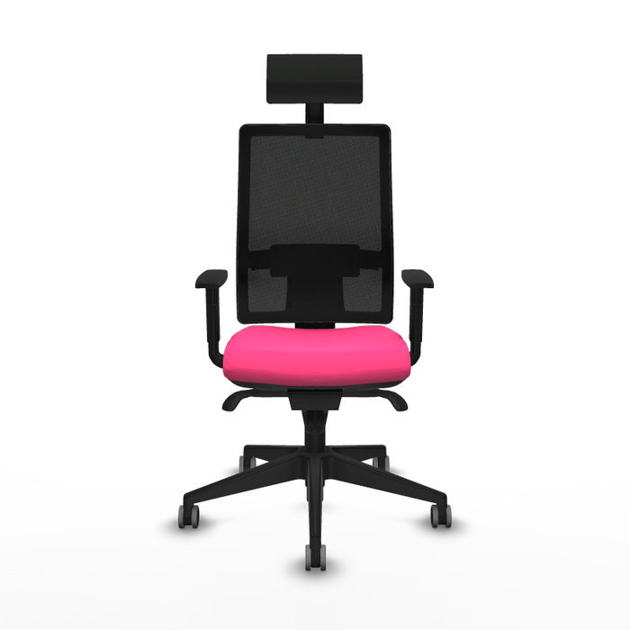 PIQUERAS Y CRESPO Silla de oficina Horna Rosa y Negro