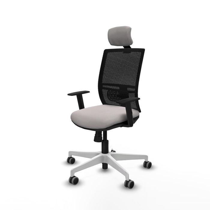 PIQUERAS Y CRESPO Silla de oficina Yunquera Blanco/Negro PIQUERAS Y CRESPO Silla de oficina Yunquera Blanco/Negro