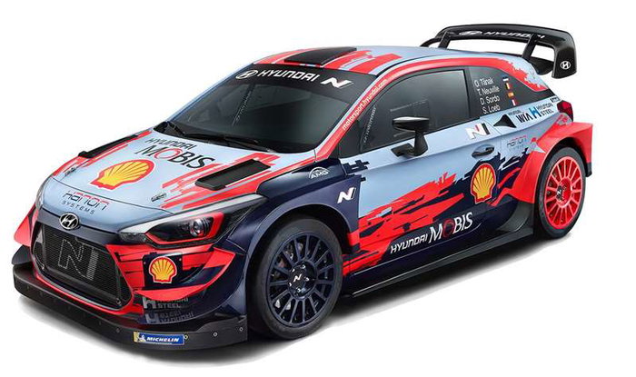 Ninco Coche Radio Control Hyundai i20 WRC Escala 1:10 2.4 GHz 54.50x26x21 cm