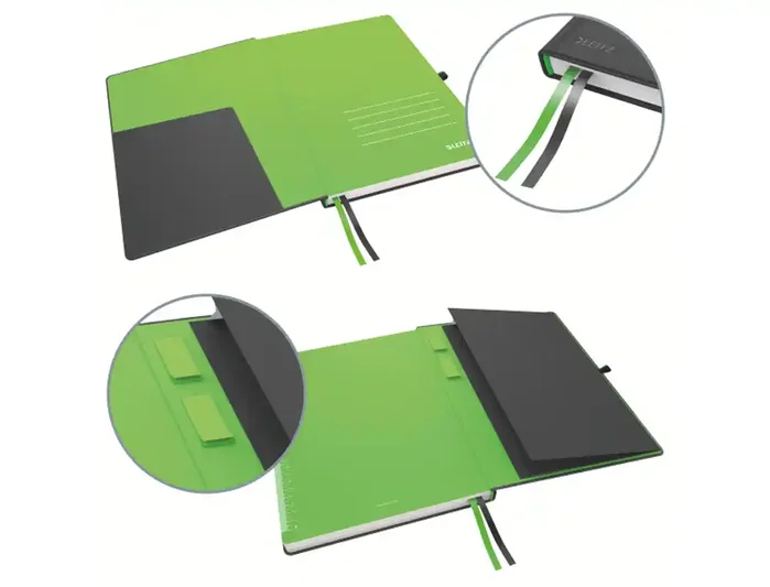 Leitz Cuaderno encolado Complete tapa dura DIN A4 80 hojas rayado horizontal negro Leitz Cuaderno encolado Complete tapa dura DIN A4 80 hojas rayado horizontal negro