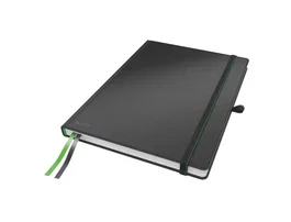 Leitz Cuaderno encolado Complete tapa dura DIN A4 80 hojas rayado horizontal negro