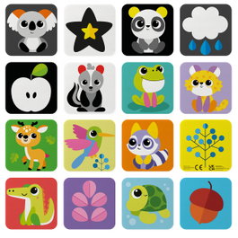 Chicco Juego de Memoria Evolutivo 32 Cartas Estimulación Montessori +12 meses Español