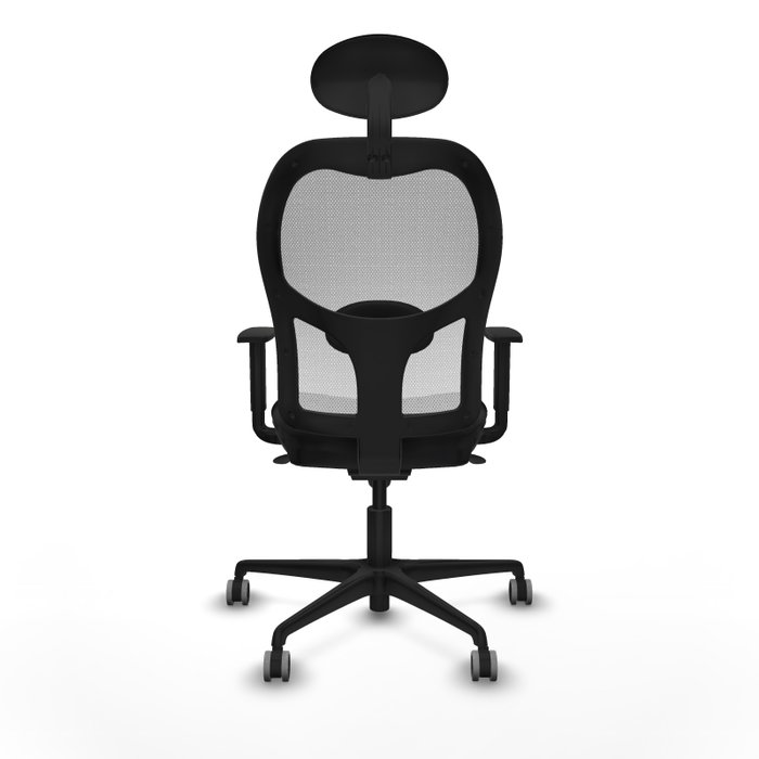 PIQUERAS Y CRESPO Silla de oficina Jorquera con mecanismo Sincro, Similpiel Negro y Malla Blanco PIQUERAS Y CRESPO Silla de oficina Jorquera con mecanismo Sincro, Similpiel Negro y Malla Blanco