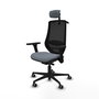PIQUERAS Y CRESPO Silla de oficina Mardos con Mecanismo Sincro/Traslack, Gris y Negro