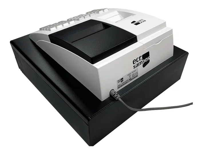 Ecr sampos ER-057S Registradora TPV Blanca con Display VFD y 14 Departamentos