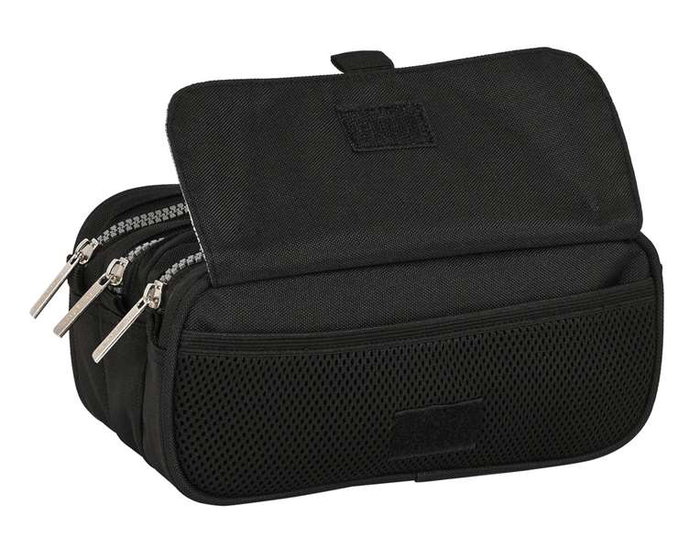 Estuche Escolar Safta Stone Negro 21,5 x 10 x 8 cm