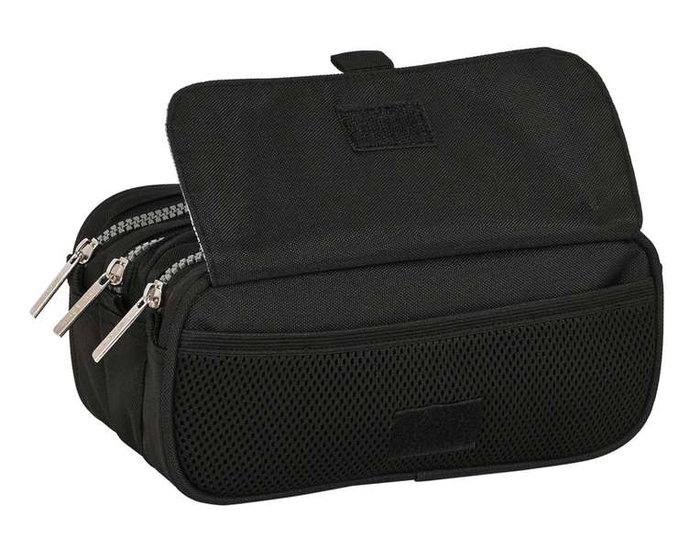 Estuche Escolar Safta Stone Negro 21,5 x 10 x 8 cm