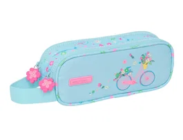 Estuche Escolar Safta Bicicleta Azul 21 x 8 x 6 cm