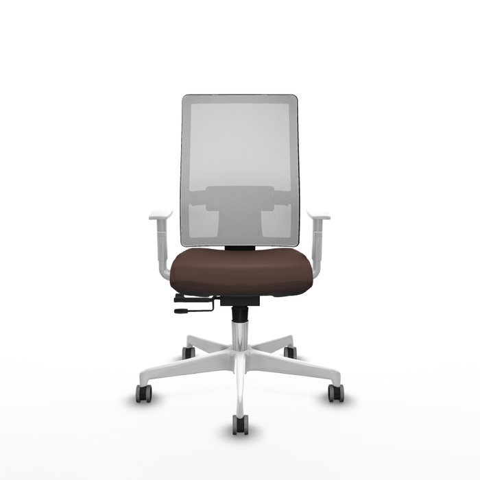 PIQUERAS Y CRESPO Silla de oficina Horna con mecanismo Sincro/Traslack Marrón y Blanco PIQUERAS Y CRESPO Silla de oficina Horna con mecanismo Sincro/Traslack Marrón y Blanco