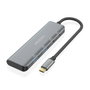 Aisens Hub USB 3.2 Gen1 Gris Aluminio con 2xUSB-C y 2xUSB-A