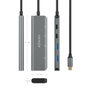 Aisens Hub USB 3.2 Gen1 Gris Aluminio con 2xUSB-C y 2xUSB-A