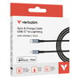 Verbatim Cable Sync & Charge USB-C a Lightning de 120 cm