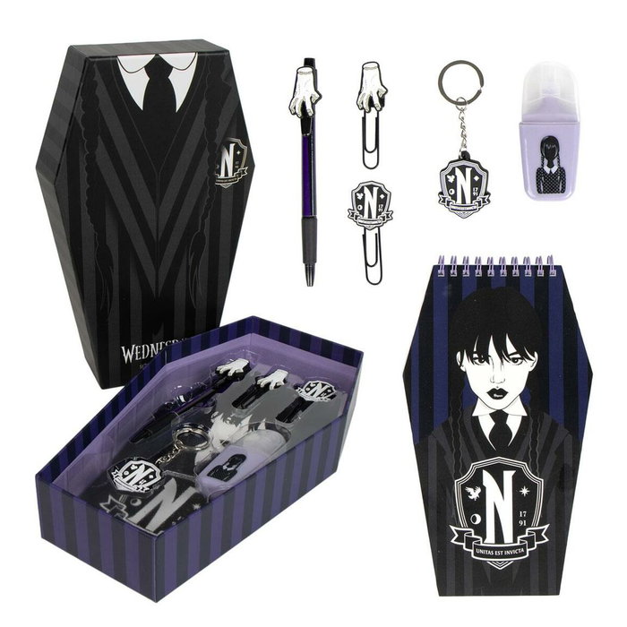 Cerdá Set de Papelería Wednesday morado