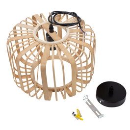 Linjiang Lámpara Colgante de Ratán Ø300 x 205 mm