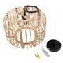 Linjiang Lámpara Colgante de Ratán Boho-Chic SKD-P80110 E27