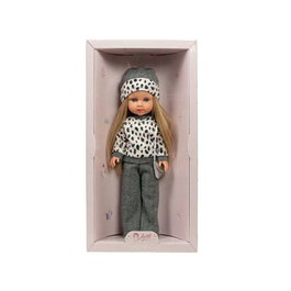 Muñecas Arias Muñeca Elegance Chic Kids Carlota 36 cm con Pelo, Cuerpo de Vinil