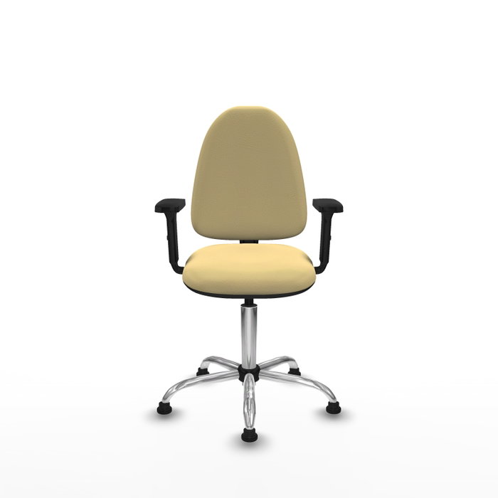 PIQUERAS Y CRESPO Silla de oficina Aýna Crema con brazos 2D PIQUERAS Y CRESPO Silla de oficina Aýna Crema con brazos 2D