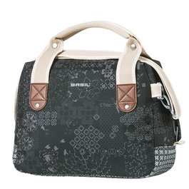 Basil Bolsa Manillar Boheme City Bag Charcoal 8L Resistente al Agua con Cremallera y Reflectante