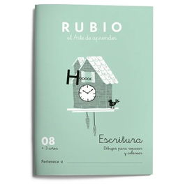 Cuaderno Rubio A5 Escritura Nº 08 (+3 Años) (Set de 10)