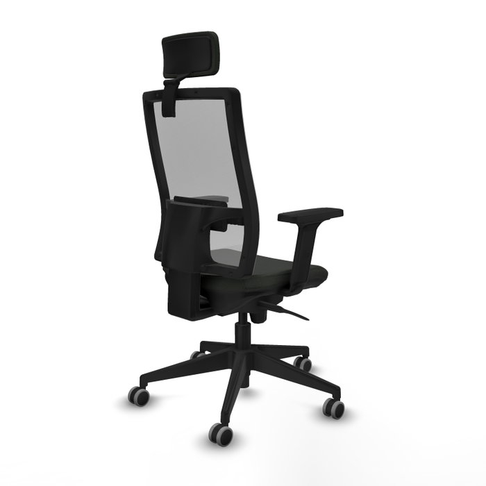 PIQUERAS Y CRESPO Silla de oficina Horna con mecanismo Sincro, Negro y Gris