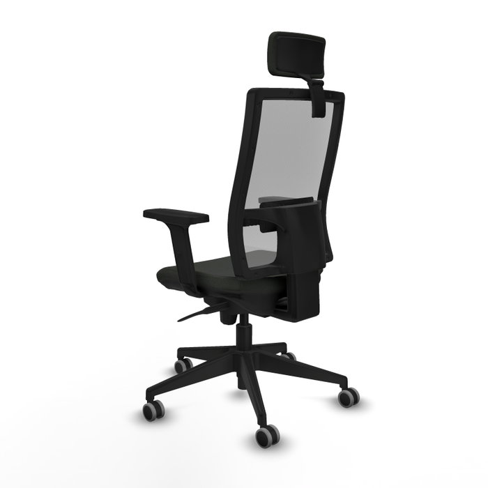 PIQUERAS Y CRESPO Silla de oficina Horna con mecanismo Sincro, Negro y Gris
