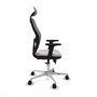 PIQUERAS Y CRESPO Silla de Oficina Jorquera con Mecanismo Sincro/Traslack Blanco y Gris
