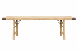 DKD Home Decor Mesa de Comedor Plegable de Madera Reciclada