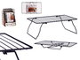 Kinvara Soporte Estanteria Plegable Metal Negro 37x3.5x23.5 cm (Set de 8)