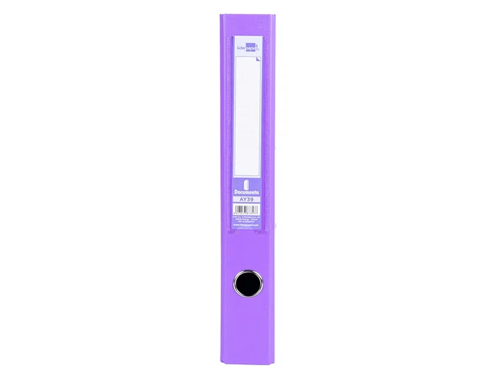 Liderpapel Archivador de palanca forrado PVC lila lomo 52 mm Folio Liderpapel Archivador de palanca forrado PVC lila lomo 52 mm Folio